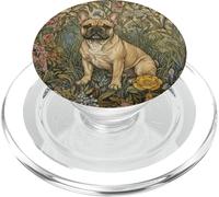 Bouledogue français Fauve Doux dans Un Vieux Jardin Anglais PopSockets PopGrip pour MagSafe