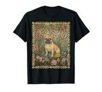 Bouledogue français Fauve Doux dans Un Vieux Jardin Anglais T-Shirt