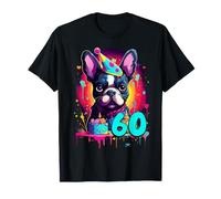 Bouledogue français fête sur Le thème du 60e Anniversaire 60 Ans T-Shirt
