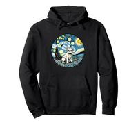 Bouledogue français français papa maman Van Gogh Starry Night Style Sweat à Capuche