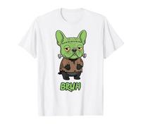 Bouledogue français Frankenstein Bruh Halloween T-Shirt Graphique avec Valeur