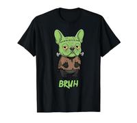Bouledogue français Frankenstein Bruh Halloween T-Shirt Graphique avec Valeur