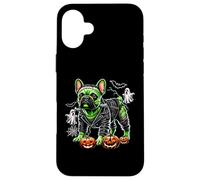 Bouledogue français Frankenstein Halloween Effrayant Frenchie Pup Coque pour iPhone 16 Plus