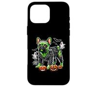 Bouledogue français Frankenstein Halloween Effrayant Frenchie Pup Coque pour iPhone 16 Pro Max