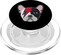 Bouledogue Français Frenchie Chien Glam Rock and Roll Retro PopSockets PopGrip pour MagSafe