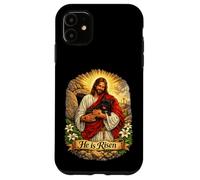 Bouledogue français Frenchie Il est ressuscité Résurrection de Pâques Coque pour iPhone 11