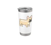 Bouledogue français Frenchie Insolite Simple Basic Pet Art Lover Gobelet isotherme en acier inoxydable double paroi