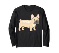 Bouledogue français Frenchie Insolite Simple Basic Pet Art Lover Manche Longue