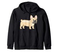 Bouledogue français Frenchie Insolite Simple Basic Pet Art Lover Sweat à Capuche