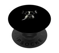 Bouledogue français fumant Un Chien Cool Portrait PopSockets PopGrip Adhésif