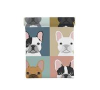 Bouledogue français imprimé, Sac de Rangement pour Femmes, Portefeuille supérieur à Presser, Petit Porte-Monnaie, Pochette de Changement