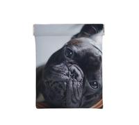 Bouledogue français Mall Chiens Noirs Animaux de Compagnie, Sac de Rangement pour Femmes, Portefeuille supérieur à Presser, Petit Porte-Monnaie, Pochette de Changement