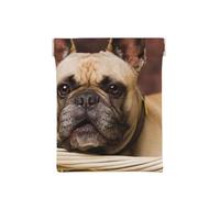 Bouledogue français Mall Puppy Petits Chiens Bruns, Sac de Rangement pour Femmes, Portefeuille supérieur à Presser, Petit Porte-Monnaie, Pochette de Changement