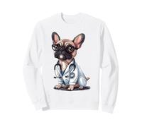 Bouledogue français médecin vétérinaire Chien Chien médical Sweatshirt