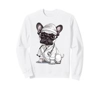Bouledogue français médecin vétérinaire Professionnel médical Sweatshirt