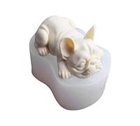 Bouledogue Français Moule en Silicone 3D Chien Endormi pour Pouding Au Chocolat, Bougies, Savon, Gâteau, Fondant et Décoration