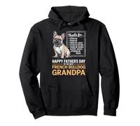 Bouledogue français Papa Happy Father's Day to Frenchie Grandpa Sweat à Capuche