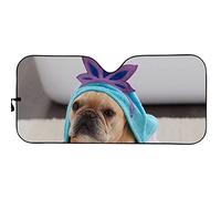 Bouledogue Français Pare-Soleil Avant Imperméable Pare-Soleils Intérieur Intérieur La Protection Pare Soleil Voiture Universelle pour Véhicules Vus Camion M