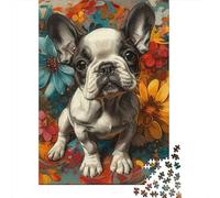 Bouledogue Français Puzzle 1000 Pièces Adultes - Puzzle Adulte 1000 Pièces - Puzzle À Impression De Haute Qualité - Puzzle Art 500pcs (52x38cm)
