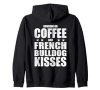 Bouledogue français rétro avec Inscription « Coffee Love » Sweat à Capuche