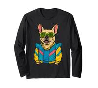 Bouledogue français rétro style années 80 Manche Longue