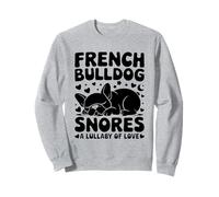 Bouledogue français ronfle une berceuse d'amour pour chien de sauvetage Sweatshirt