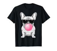 Bouledogue français soufflant des bulles drôle mignon Frenchie Dog Lover T-Shirt