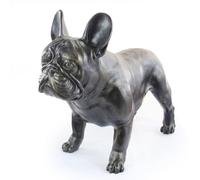 Bouledogue français - une statuette de chien grandeur nature, une figurine à l'é