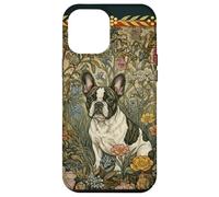 Bouledogue français William Morris Style Frenchie Bringé Coque pour iPhone 12 Pro Max
