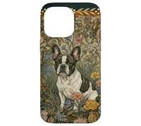 Bouledogue français William Morris Style Frenchie Bringé Coque pour iPhone 14 Pro Max