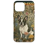 Bouledogue français William Morris Style Frenchie Bringé Coque pour iPhone 16 Pro Max