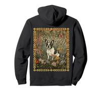 Bouledogue français William Morris Style Frenchie Bringé Sweat à Capuche