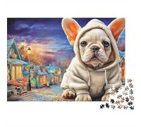 Bouledogue Puzzle 1000 pièces - Cadeau Parfait pour Passionnés De Puzzles, Carton Premium, Pièces Épaisses, Poster Mural, 52x38cm/1000pcs