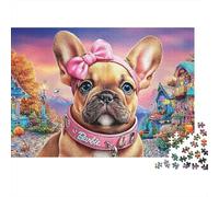 Bouledogue Puzzle 1000 Pièces - Challenge Zen, Carte Géographique À Assembler, Poster Inclus, Cadeau Éducatif, 38x26cm/1000pcs