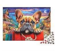 Bouledogue Puzzle 1000 Pièces - Famille & Ados, Jeu Stimulant, Pièces Épaisses, Packaging Premium, 70x50cm/1000pcs