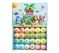 Boules à Douche - Produits à Bulles Naturelles pour Soins Personnels,24 Pièces Boule de Bain Pétillante pour et Douche,pour Jeunes Filles Garçons Maison Garderie Salle de Bain Fête