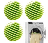Boules à lessive pour machine à laver | 3 boules anti-enroulement pour sèche-linge - Boule adoucissante, boules de lessive réutilisables, séchage rapide, boules de lavage douces pour nettoyage en