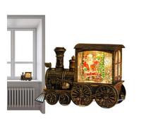 Boules à neige de Noël Ornements Veilleuse Train | Globe lumineux pour chambre à coucher, salon, chambre d'enfant, table à manger, bibliothèque, magasin de chevet, fenêtre