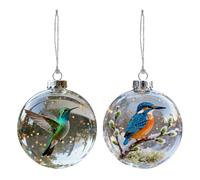 Boules à pendentifs en forme d'oiseau - Décoration de Noël artificielle à suspendre - Décoration d'arbre de Noël - Décoration de vacances - Décoration festive - Boule d'ornement d'oiseau pour dortoir