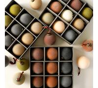 Boules à suspendre en peluche pour arbres de Noël, ensemble de décoration à faire soi-même pour améliorer votre expérience de vacances (B)