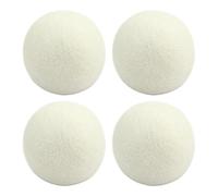 Boules anti-peluches pour sèche-linge,Billes de sèche-linge | Boules rondes d’assouplissant de tissu - Adoucisseur de tissu naturel rond 4 pièces, Kit de nettoyage à sec de Gadgets