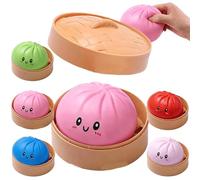 Boules Anti-Stress Dumplings, Boîte Mystère Boules Pailletées, Jouet Sensoriel, Idées de Cadeaux pour Paniers de Pâques (Pink)