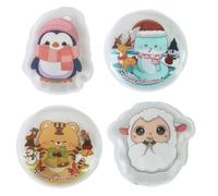 Boules Chauffantes de Poche Forme Penguin,Chaufferette Main Cliquet - Pochette Chauffante 4 Pièces pour Extérieur Camping Hiver Cadeau