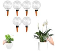 Boules d’Arrosage Plante 500ml | Arrosage Automatique Transparent pour Intérieur Extérieur | Globe Irrigation Autonome avec Cône d’Écoulement | Distributeur d’Eau Plantes Maison Jardin (6 pièces)