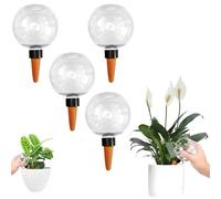 Boules d’Arrosage Plante 500ml | Arrosage Automatique Transparent pour Intérieur Extérieur | Globe Irrigation Autonome avec Cône d’Écoulement | Distributeur d’Eau Plantes Maison Jardin (4 pièces)