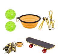 Boules d'alimentation en Tortue - Toy en Engage des Tortues pour l'heure d'alimentation | Skateboard pour Jouets pour Animaux de Compagnie et Accessoire de Tortue, stimule Le comportement Naturel,