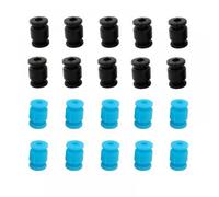 Boules d'amortisseurs en Caoutchouc Anti-Vibration, 20 pièces, compatibles avec Le contrôleur de vol APM PIX Compatible avec la Suspension et l'amortissement des Drones RC(10X Black 10X Blue)