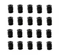 Boules d'amortisseurs en Caoutchouc Anti-Vibration, 20 pièces, compatibles avec Le contrôleur de vol APM PIX Compatible avec la Suspension et l'amortissement des Drones RC(20PCS Black)