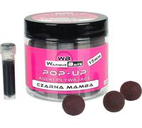 Boules d'appât Warmuz Baits Pop Up Black Mamba 15Mm 150Ml + booster