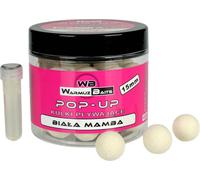 Boules d'appât Warmuz Baits Pop Up White Mamba 15Mm 150Ml + booster